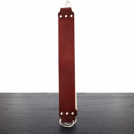 WCS 3" Strop, Latigo Leather and Canvas, Mahogany